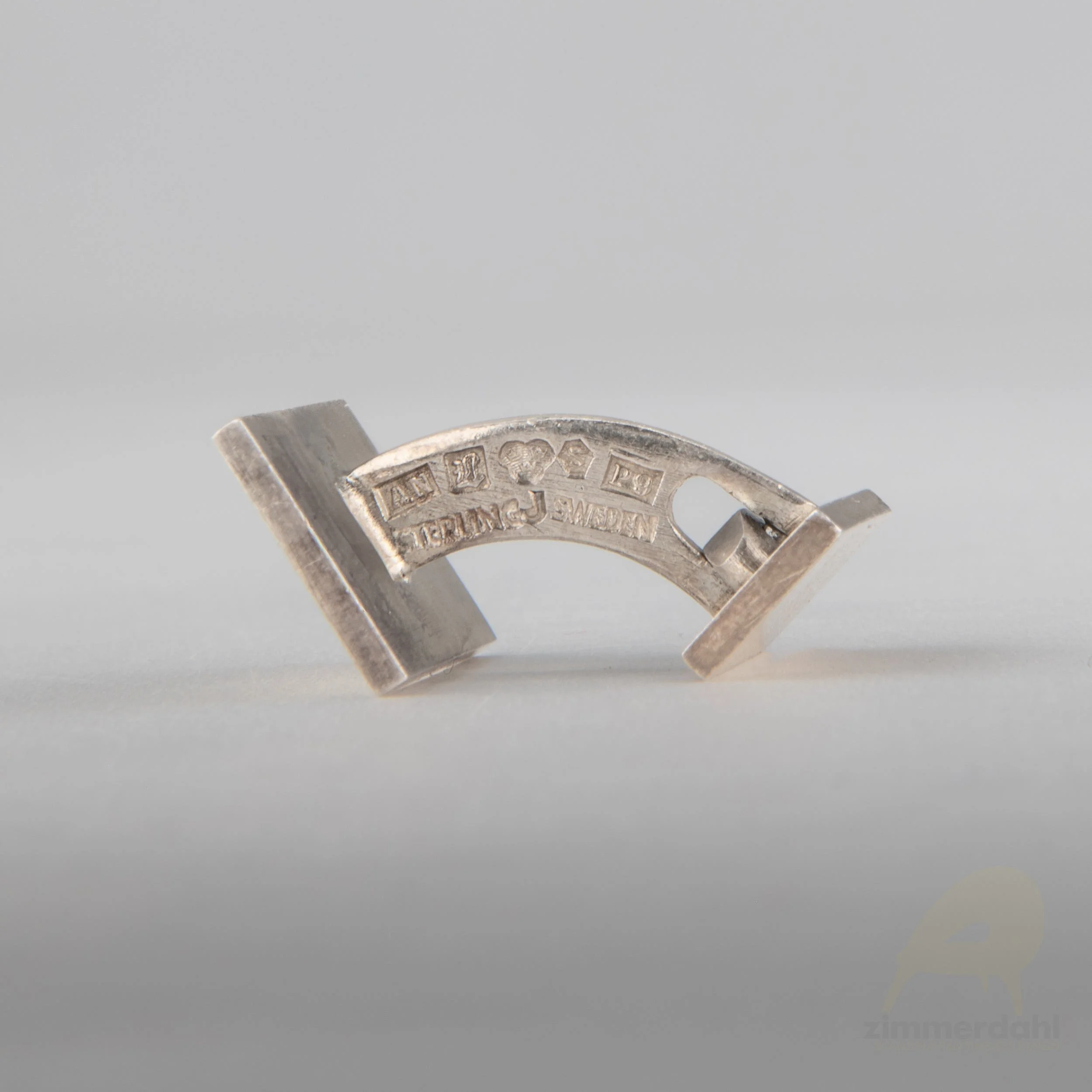 JE 0391 08 Cufflinks Silver Wiwen Nilsson Sweden Scandinavian Timeless Design.jpg
