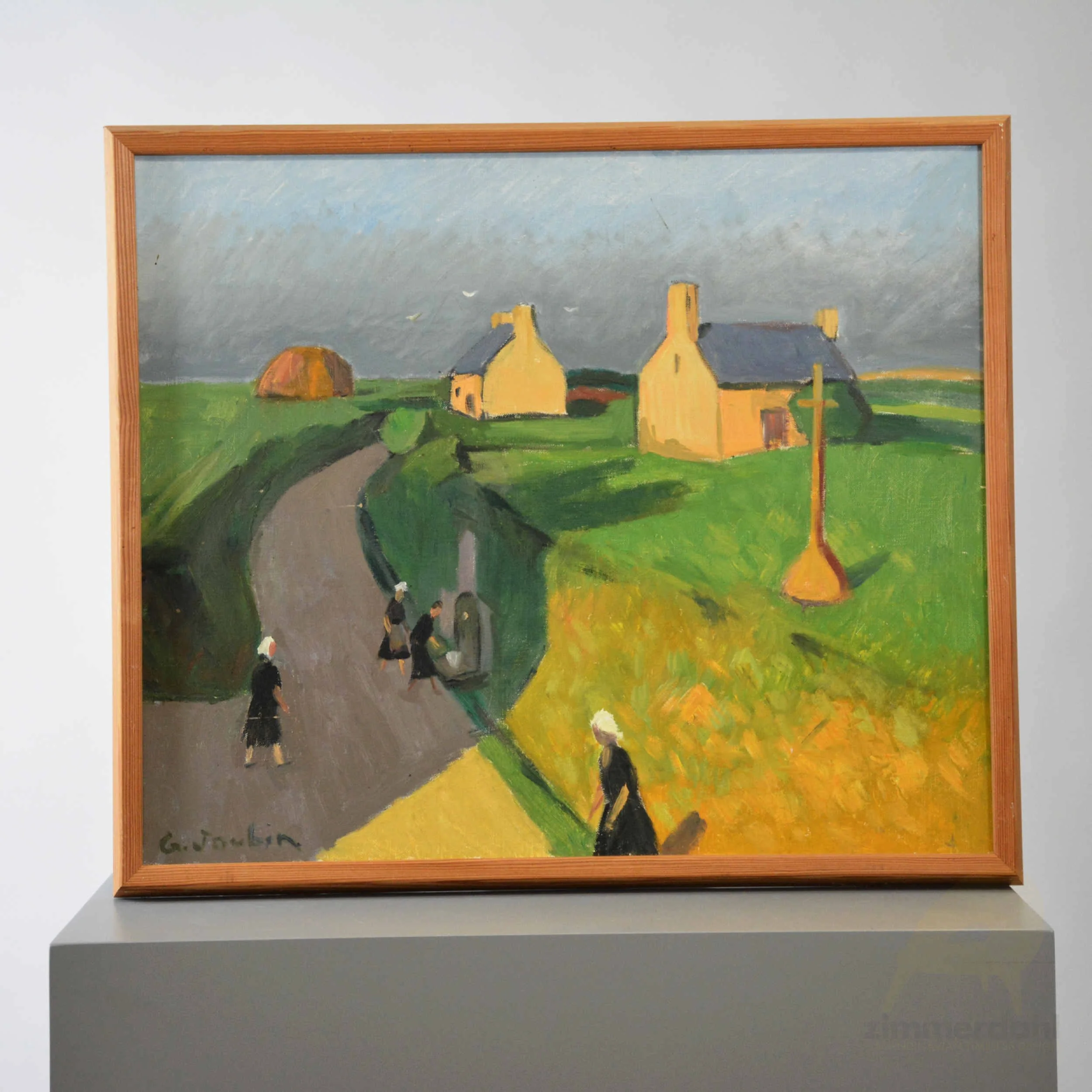 ART 0215 02 Oil on Canvas Georges Joubin France Scandinavian Timeless Design.jpg