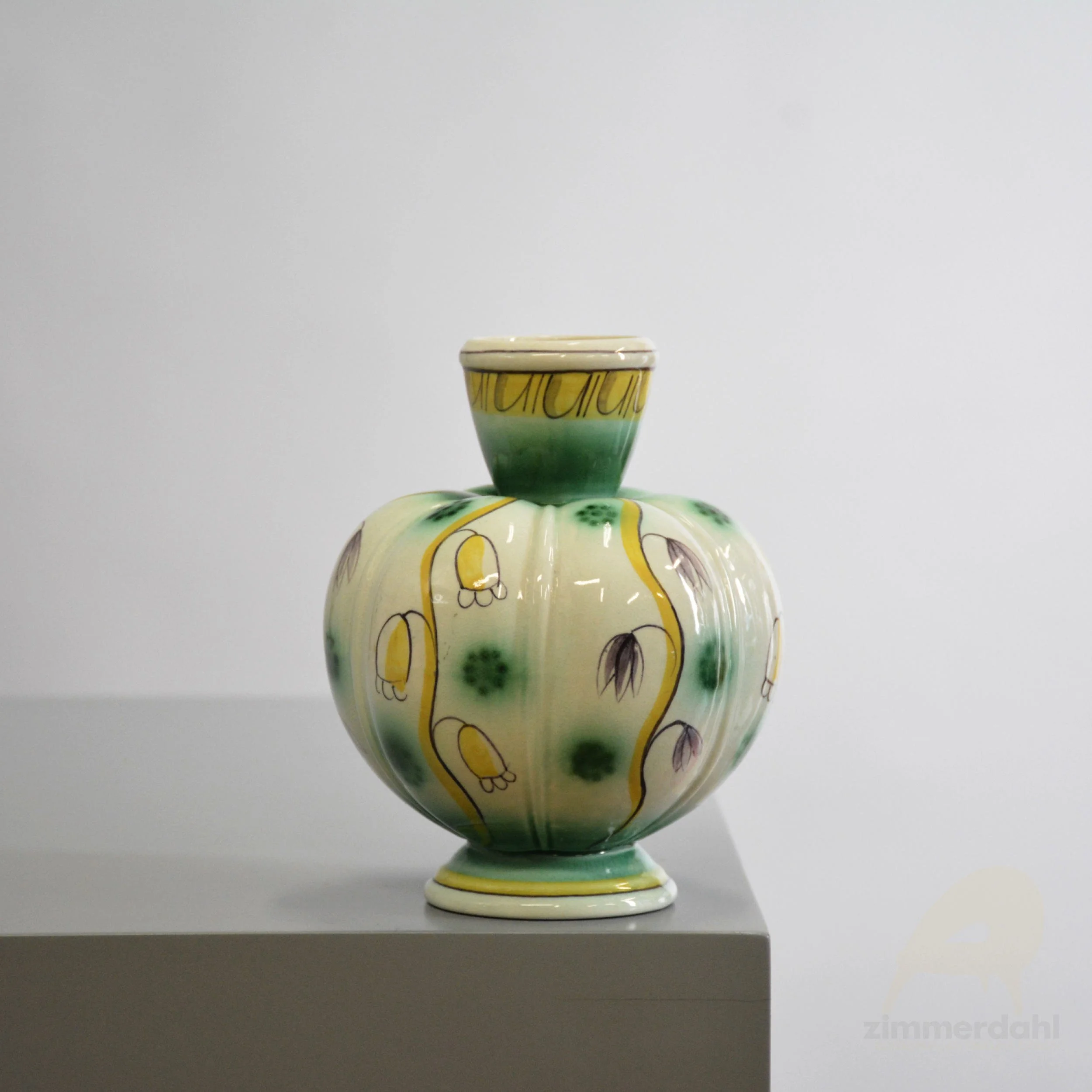 CE 0237 01 Ceramic Vase Arthur Percy Gefle Sweden Scandinavian Timeless Design.jpg