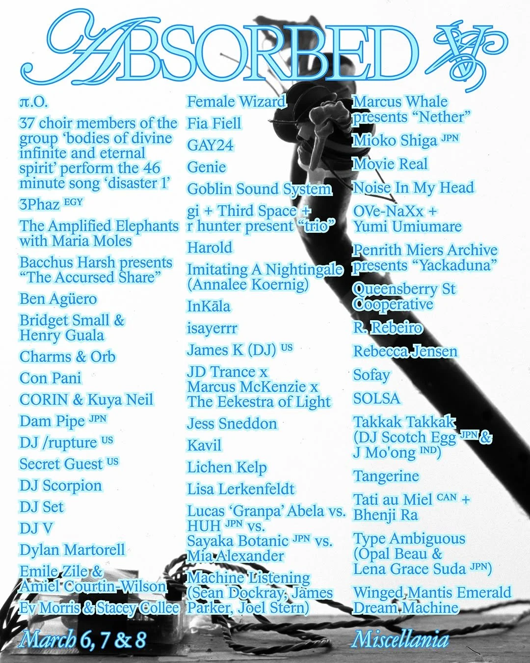 OVe-Naxx and I will be performing at ABSORBED on this Sunday 3:15pm
@miscellania_ 

The whole event will be on this Friday, Saturday and Sunday, so check it out!!

The poster art work @dylanmartorelll 
Photography / videography @tmhdy 
Design by @w__