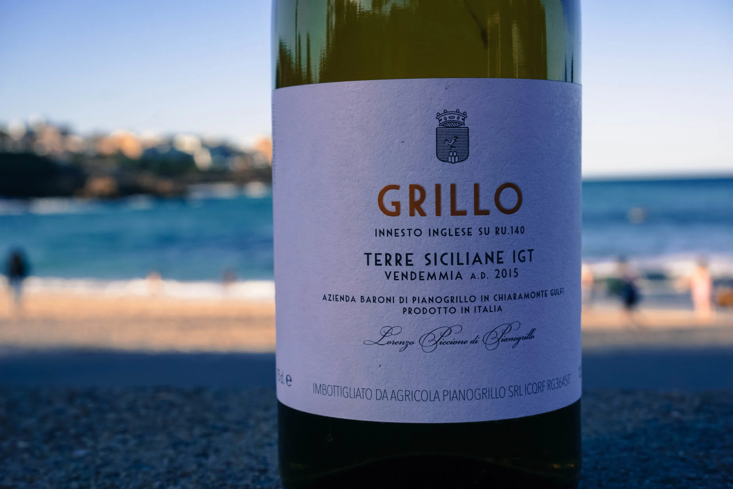 2015 ~ Baroni di Pianogrillo - Grillo Certified Organic 10yr old Grillo sourced from the marl (calcareous clay-based soil) and chalky, dry grown soils on the estate at 480m elevation. Destemmed and fermented on skins for 7 days in an open top concrete vessel, then transferred to stainless for 6 months and left on lees until bottling. Unfiltered, unfined and only 50ppm sulphur at bottling.