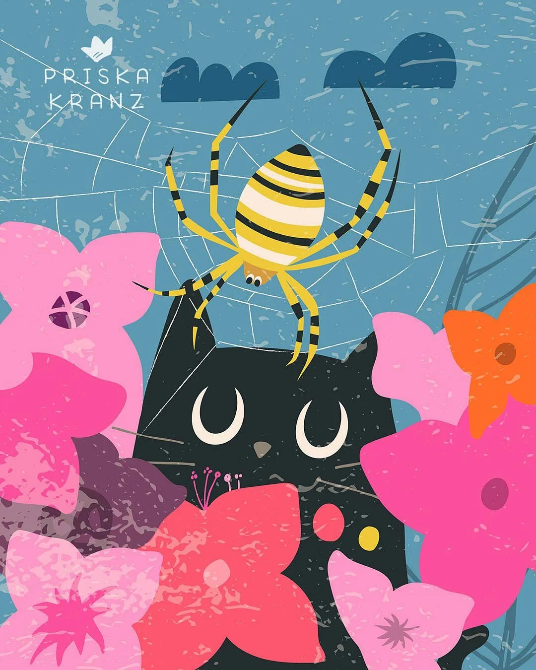 Blooming loudly or screaming loudly? A week ago, I spotted this striking spider in our garden, a first for me here in Switzerland. After a little research, I learned that it&rsquo;s called a wasp spider 🐝🕷️ Because of climate change, it has spread 