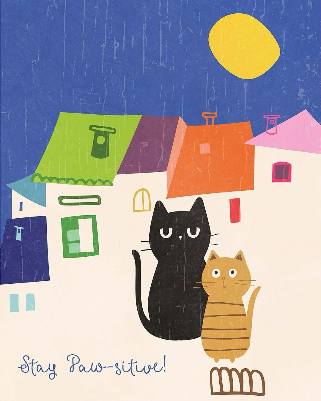 Stay Paw-sitive! 🐾 and the last prompt for  #augforartists25 by @dakshagiri and @galitskaya.illustration - thank you for this fun challenge! 💖
.
#illustrating #cuteillustration #surfacedesigner #cuteartworks #drawingcharacters #characterillustratio