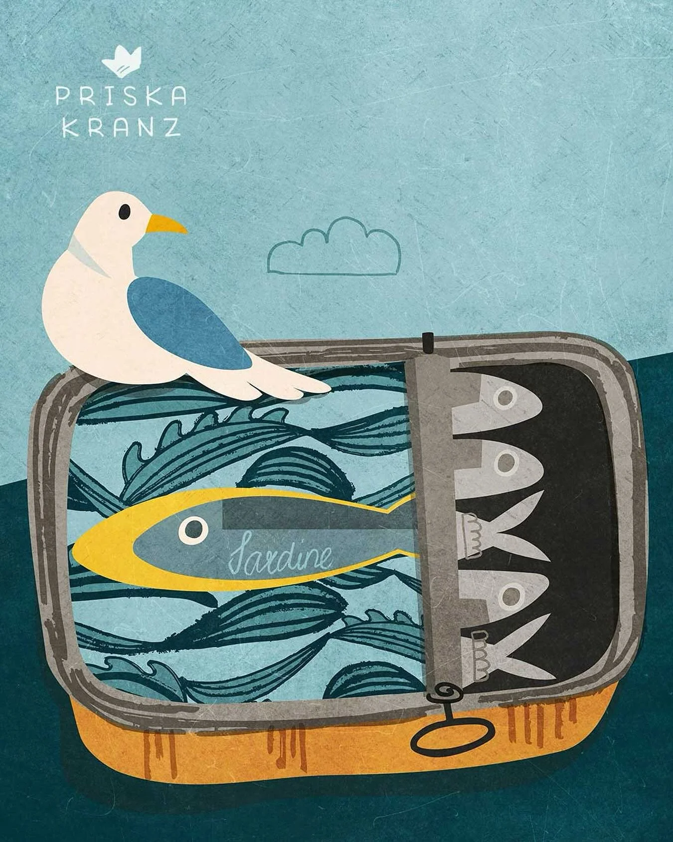 A sardine can 🐟 for #lillasstyleplay2025 prompt 3 
.
#makeartthatsells @makeartthatsells #drawingchallenge #sardinecan #illustrating #cuteillustration #surfacedesigner #surfacedesigners #cuteartworks #drawingcharacters #surfacedesigns #printandpatte