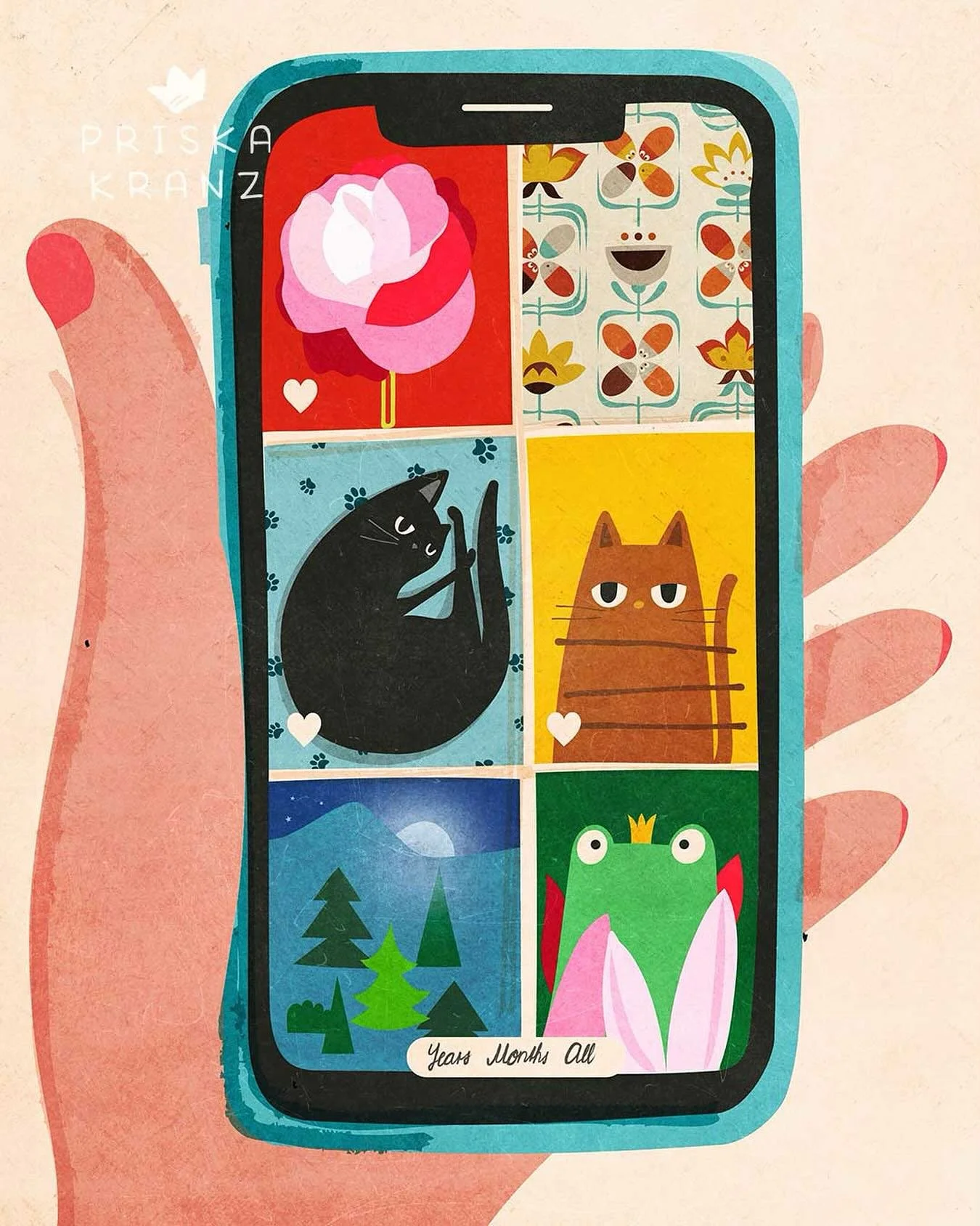 Who remembers life without mobile phones? 😁 Cell phone is for prompt 7 #lillasstyleplay2025 by @makeartthatsells 
.
#makeartthatsells #drawingchallenge #acellphone #cellphoneillustration #illustrating #cuteillustration #surfacedesigner #cuteartworks