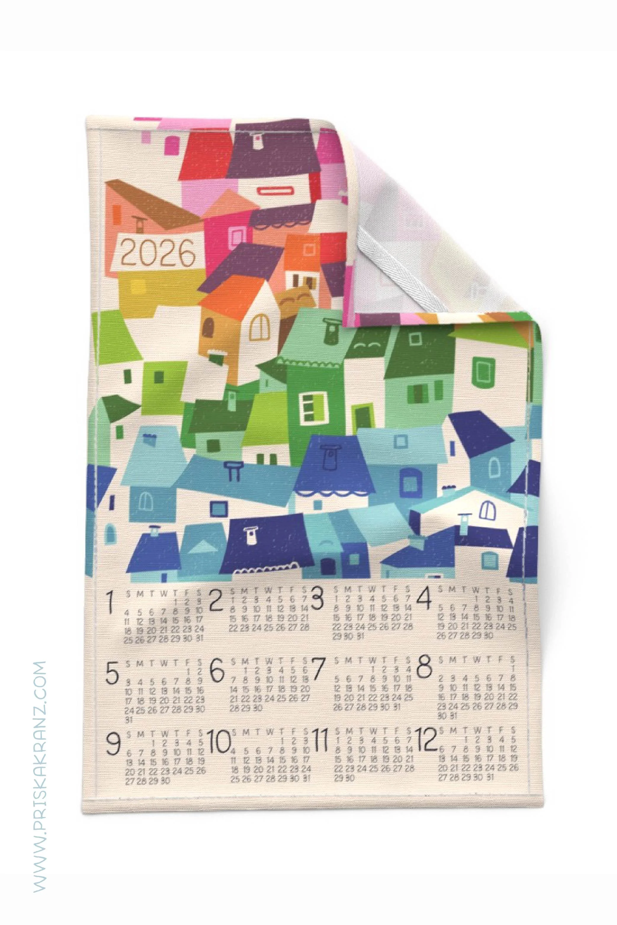 Fun 2026 Tea Towel Calendar Designs