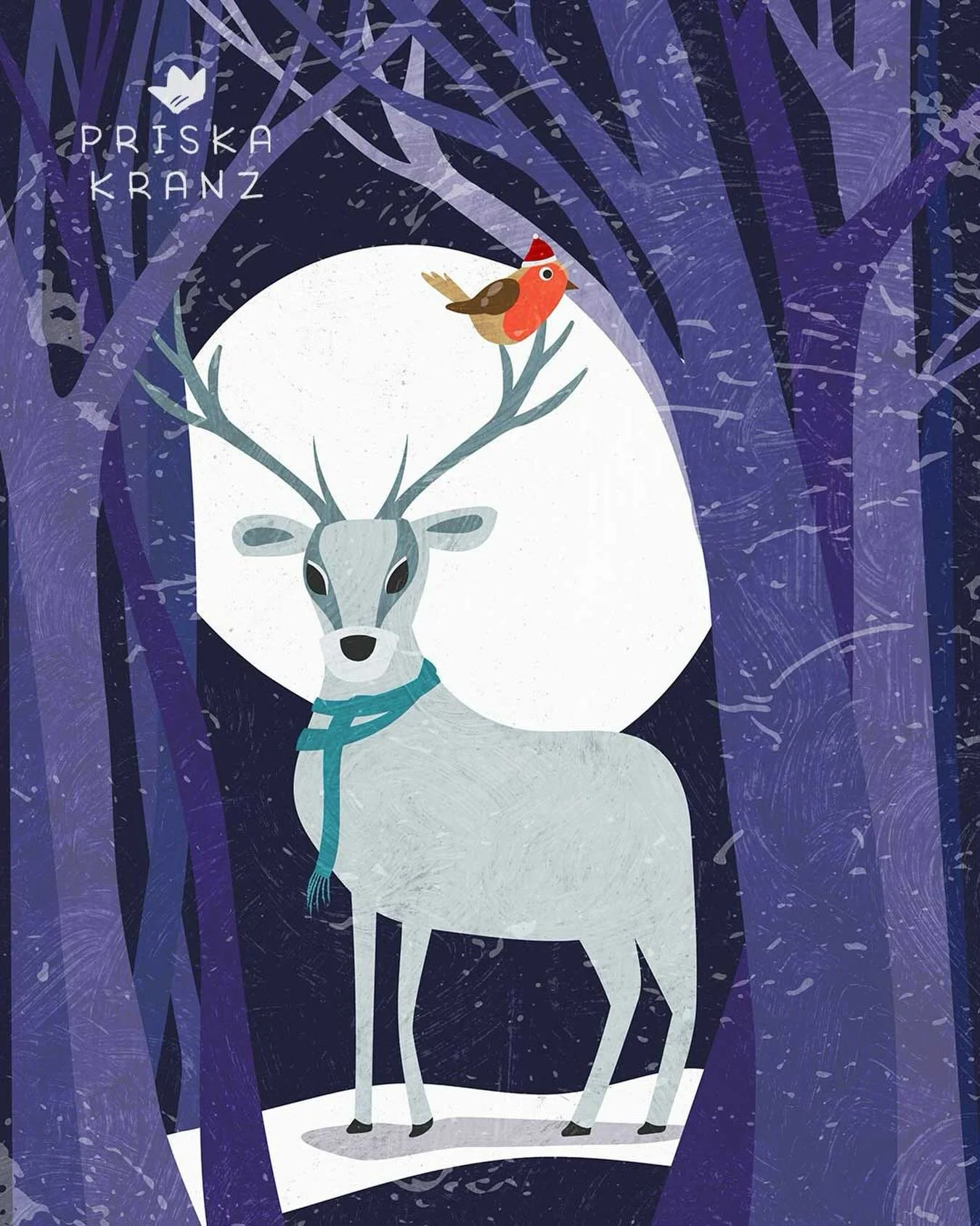 Silver stag with Christmas bird for the fifth prompt of #jehanestwelvedays by @jehane_ltd and her wonderful artists 🎄
.
#jehanestwelvedays2025 #jehanestwelvedayssilverstag #surfacedesigner #surfacedesigns #cuteartstyle #cuteartworks  #illustrationfo