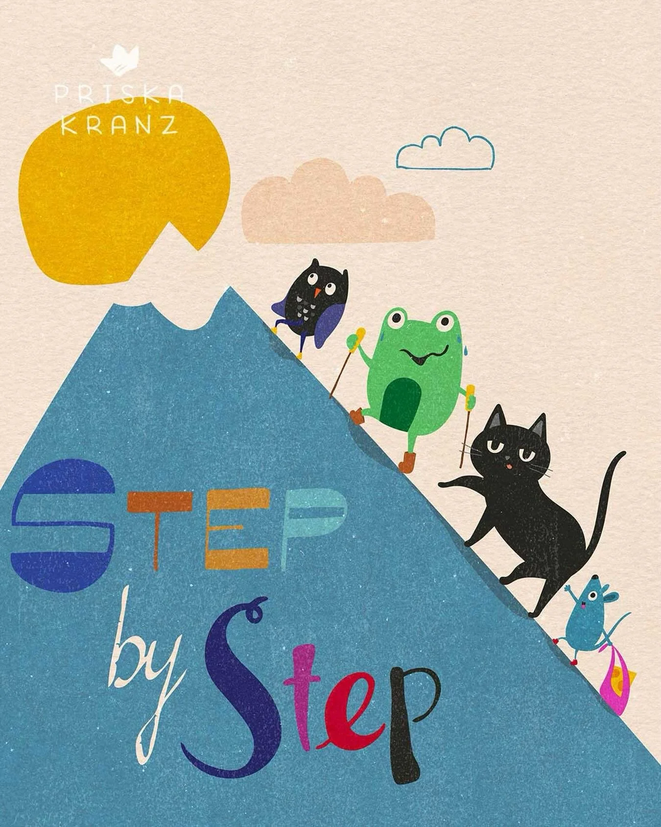Step by step&hellip; Big projects can feel like a mountain, but even the tiniest climbers make it to the top when they keep going 👣 A little hand-letering practice piece to start the new year ✨
.
#cuteillustrations #handletteringillustration #surfac
