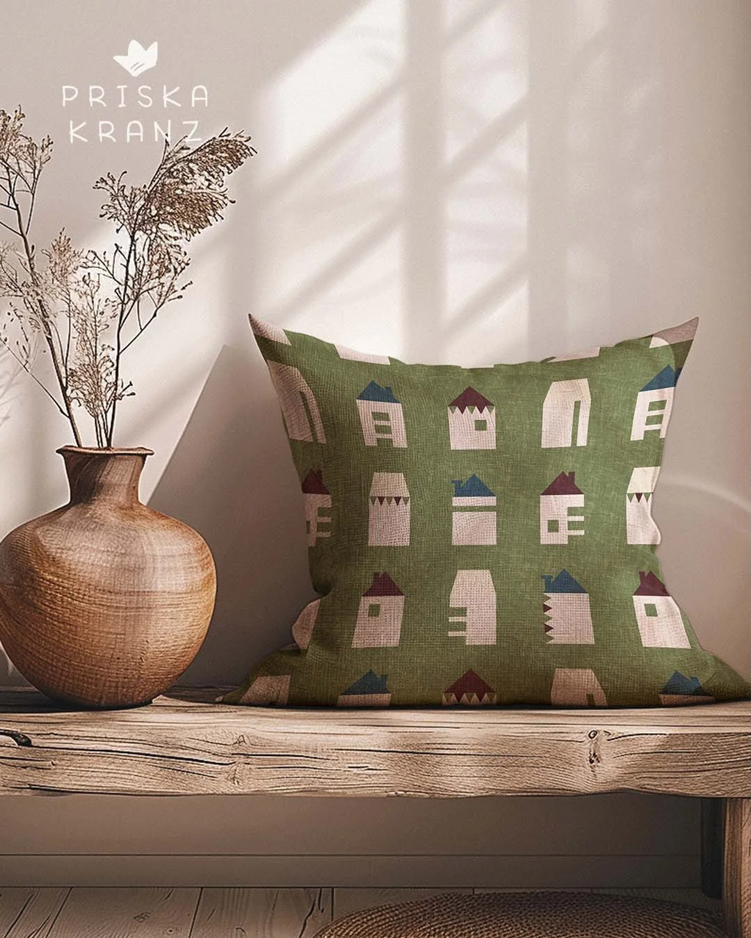 For the third prompt Quilt Block I started with sharks, and ended with simple houses 😅 Another simple pattern for the blender bonanza challenge by @powersellersacademy 
.
#patternillustration #blenderbonanza26 #surfacepatterns #spoonflowerartist #ho