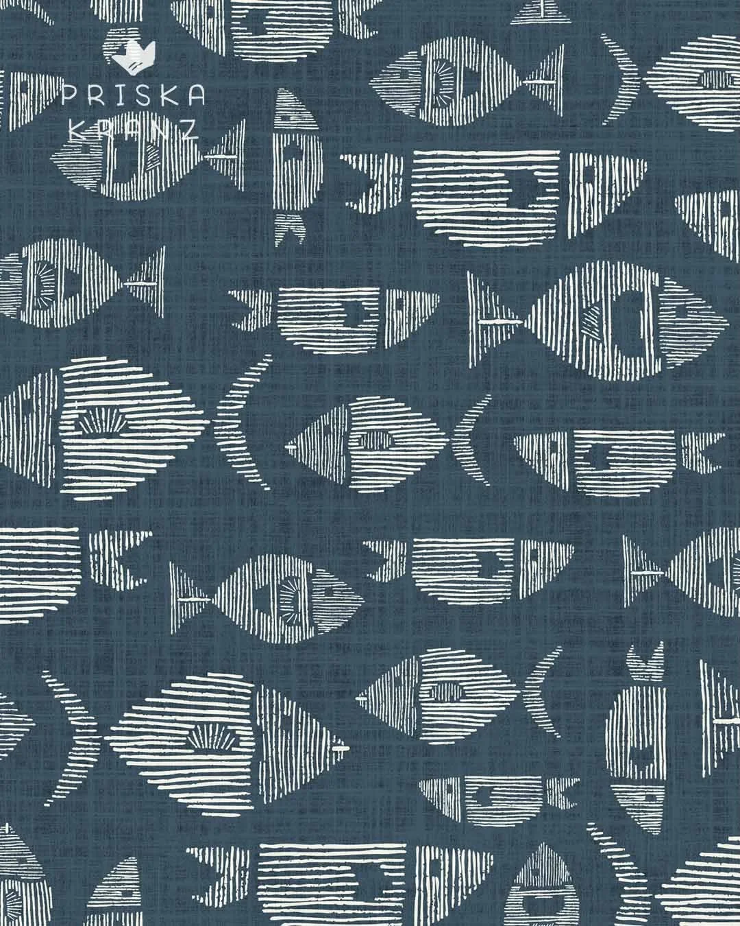 Do you prefer this pattern with or without texture? For the Blender Bonanza @powersellersacademy prompt 8 - dots, lines, or stitches - I created simple fish using a sketchy line drawing style 🐠
.
#blenderbonanza26 #patterndesigns #surfacepatterndesi