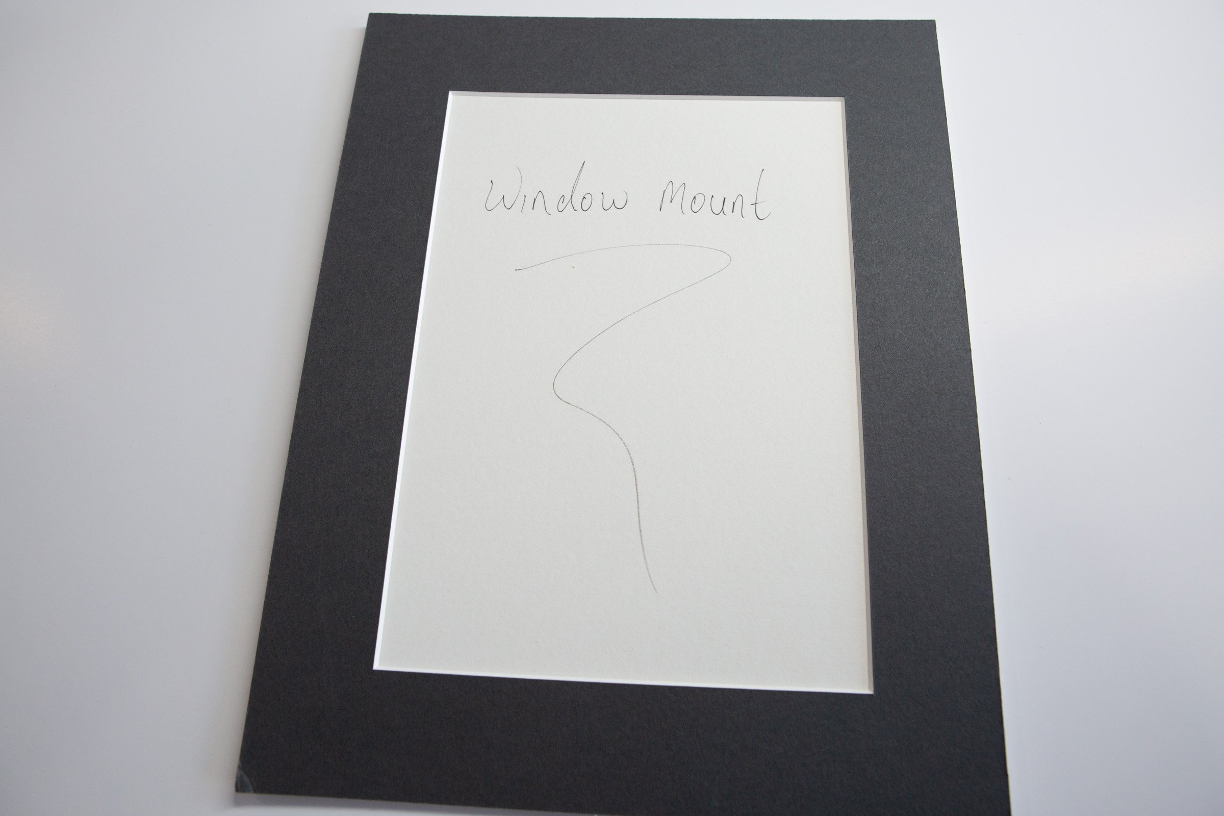 Example of artwork framed with a Window Mount