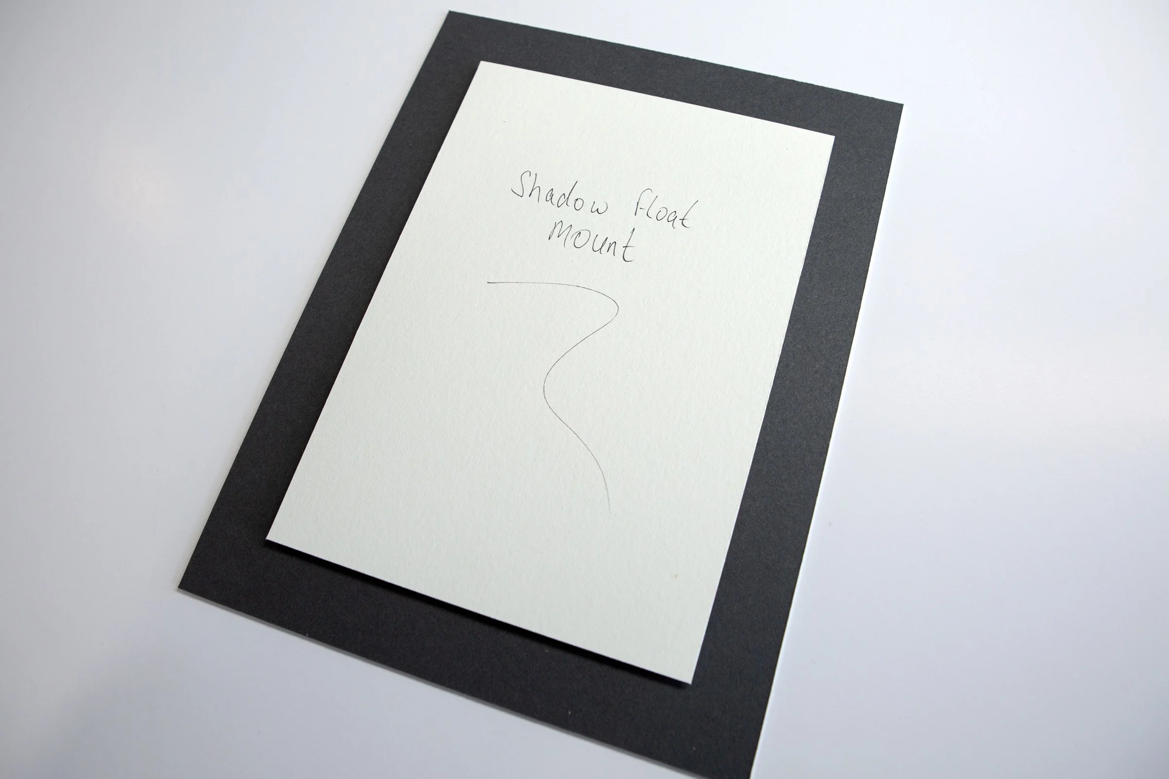 Example of artwork framed with a Shadow Float Mount