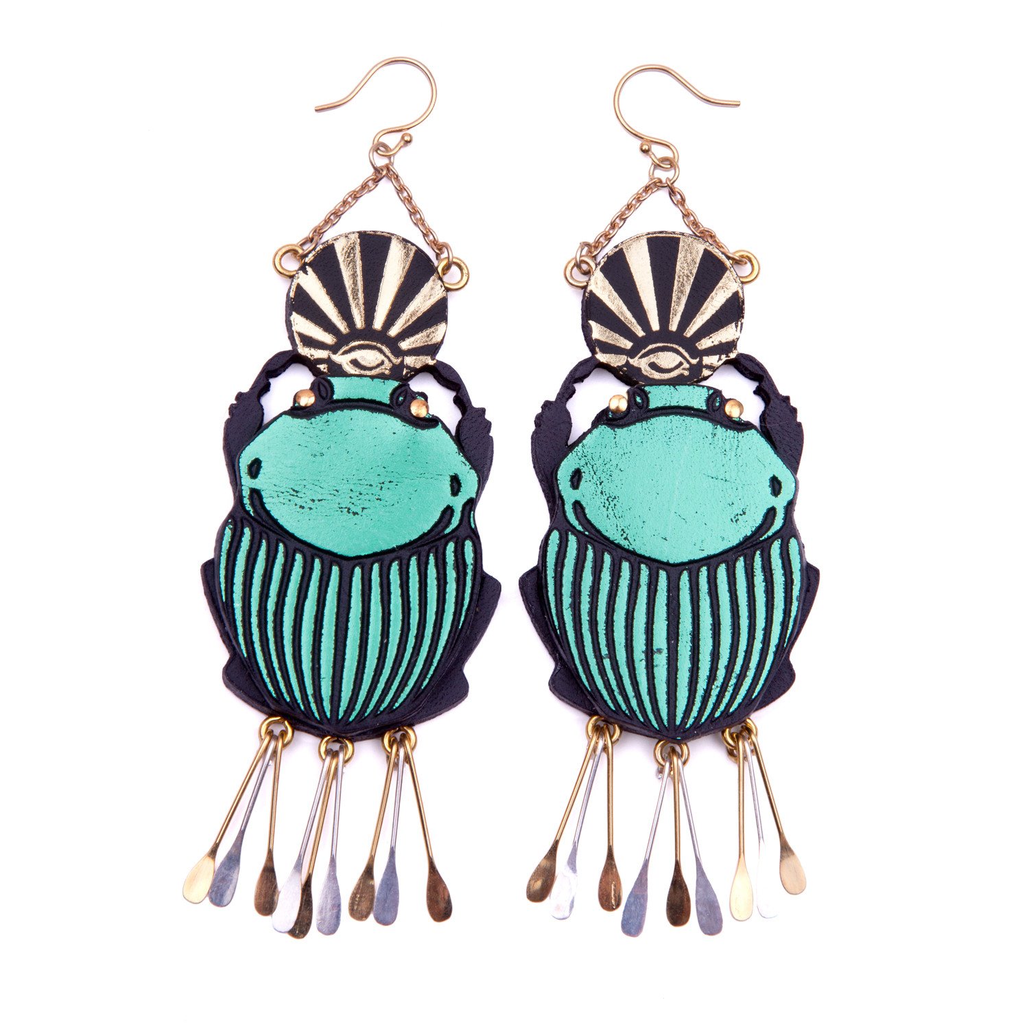 Rosita Bonita - Scared Scarab Earrings