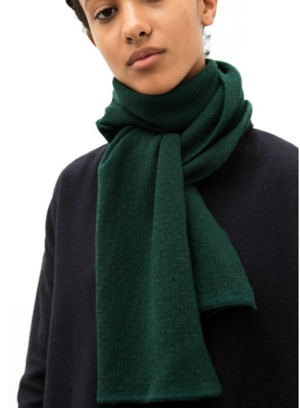 The Acey - Dark Green Merino Wool Scarf