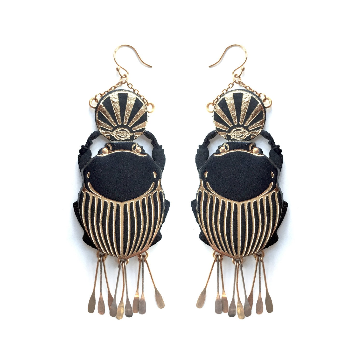 Rosita Bonita Sacred Scarab Earrings