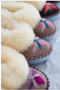 The Small Home - Handcrafted Sheepskin Moccasins