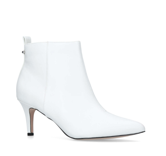 Miss KG Tiana White Ankle Boots