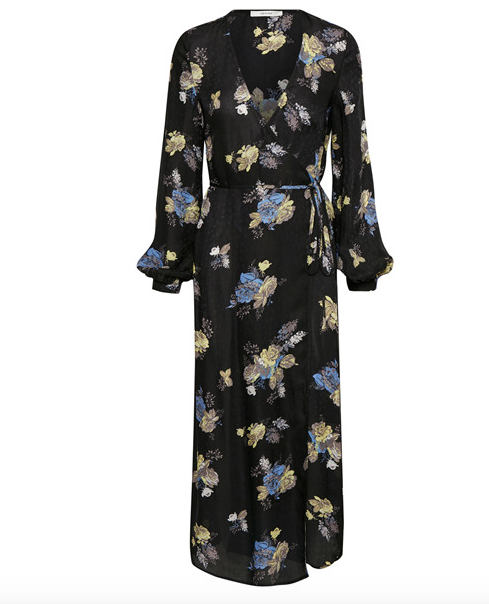 Gestuz Aia Spring Floral Wraparound Maxi Dress