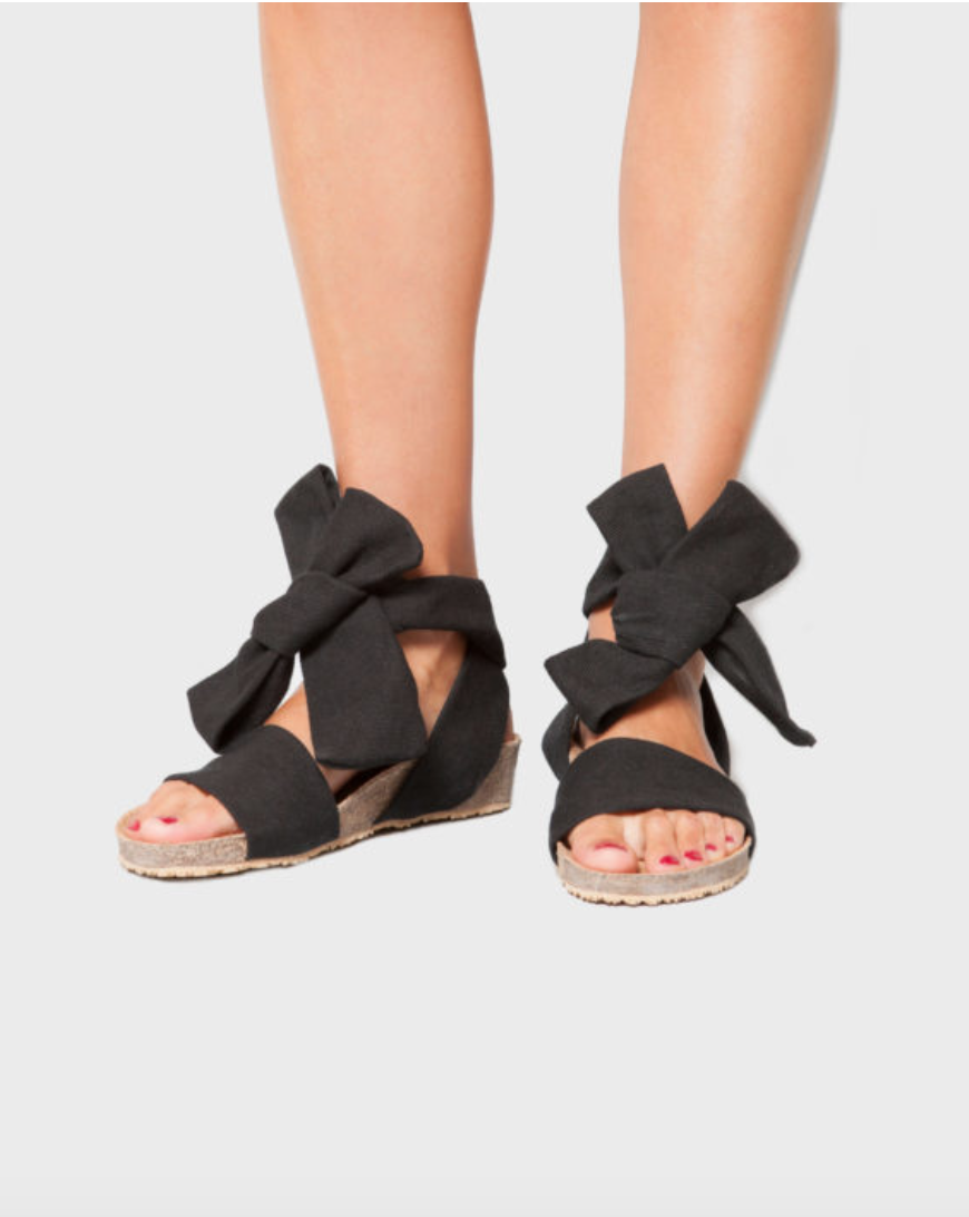 Momoc Sable Noir Sandal