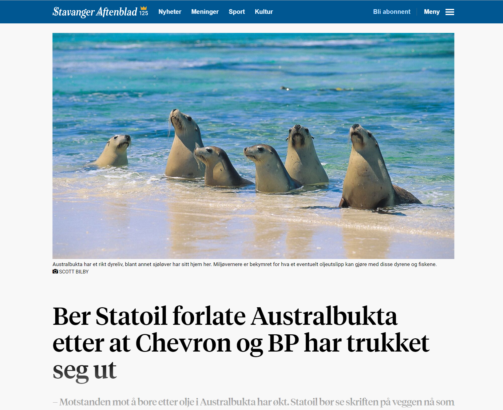 Aftenbladet Equinor