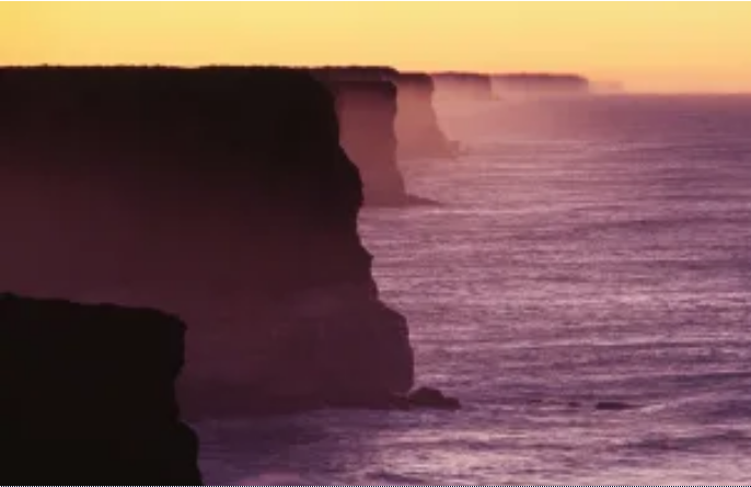 The Great Australian Bight at sunrise. Credit:Alamy