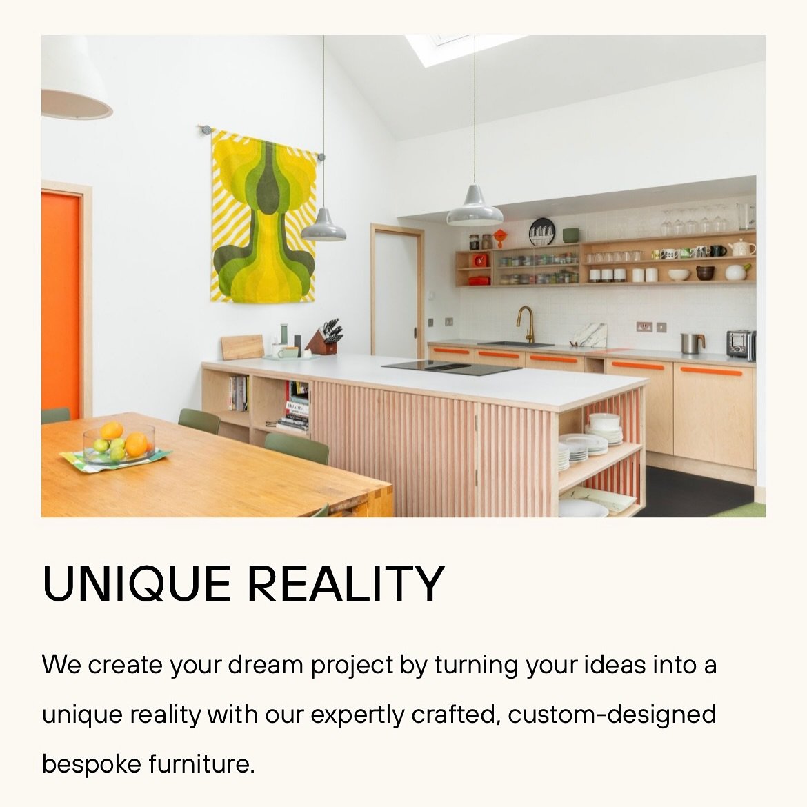 📣We&rsquo;ve made a little refresh to our website and created 4 distinct categories which should help you find what you&rsquo;re looking for! 

Unique reality
We help to create your dream project by turning your ideas into a unique reality with our 