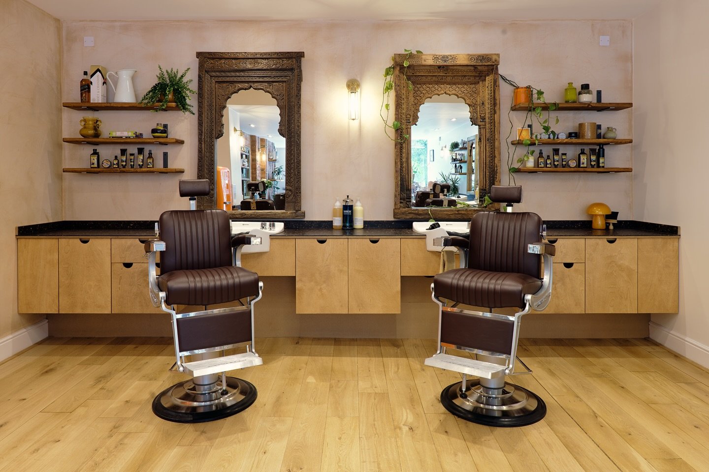 Sending a big 🎉Happy Birthday 🎁 over to the talented team @timeshoreditch. We can&rsquo;t believe a year has passed scince we worked on this lovely suite of furniture with @tidyarchitectsltd and the lads!

We loved making these barber stations and 