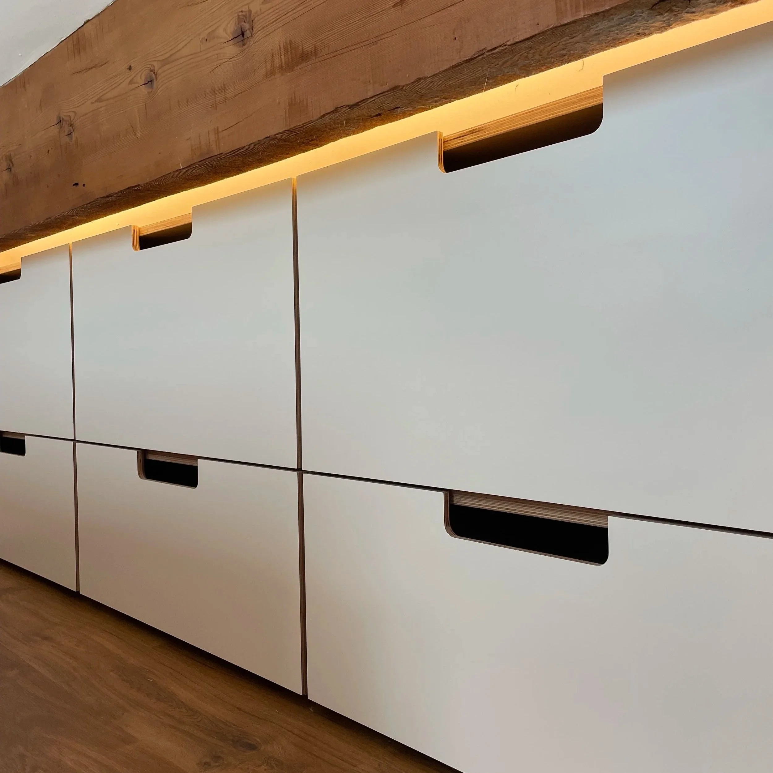 Birch plywood custom storage 