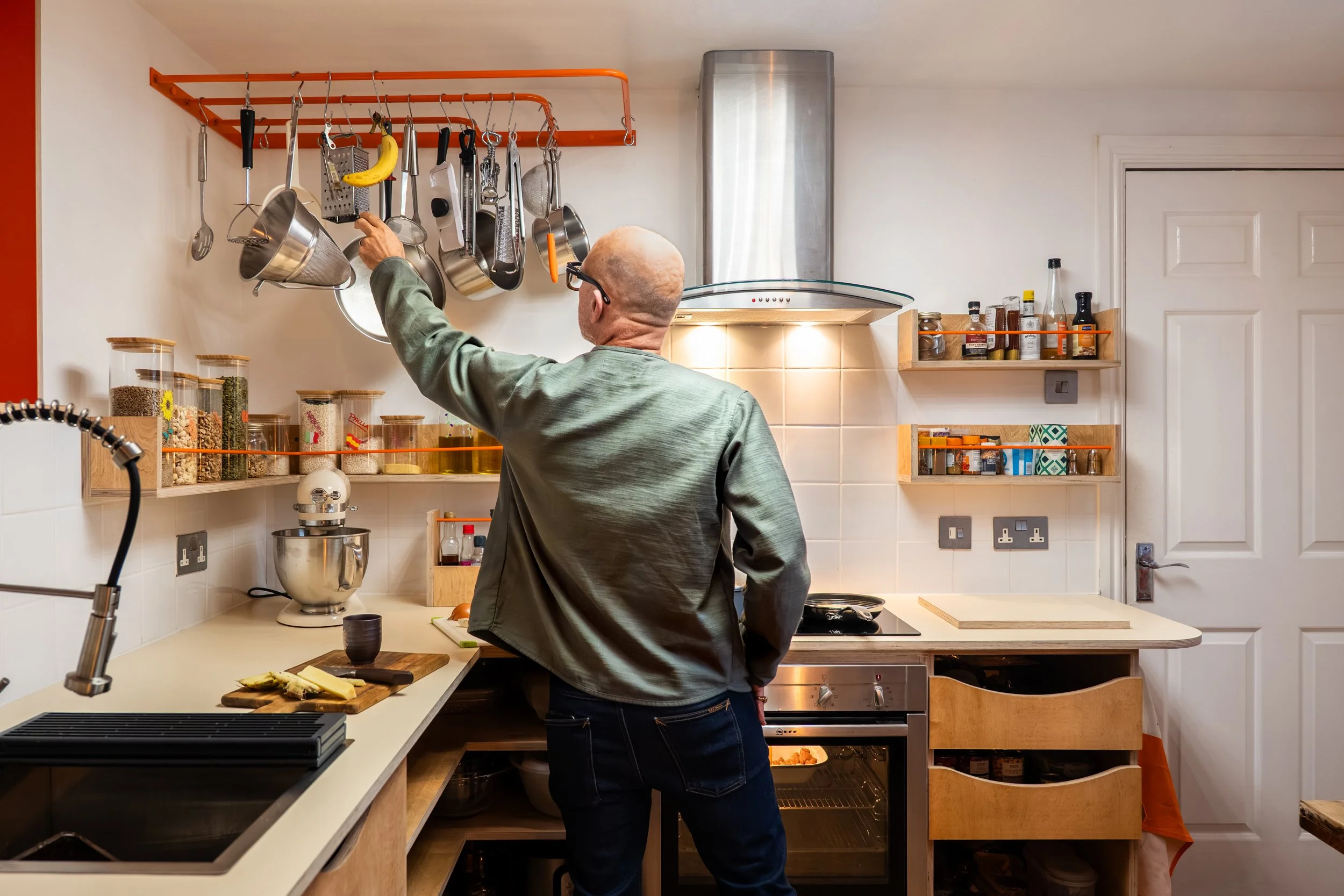 Bespoke birch plywood kitchen 