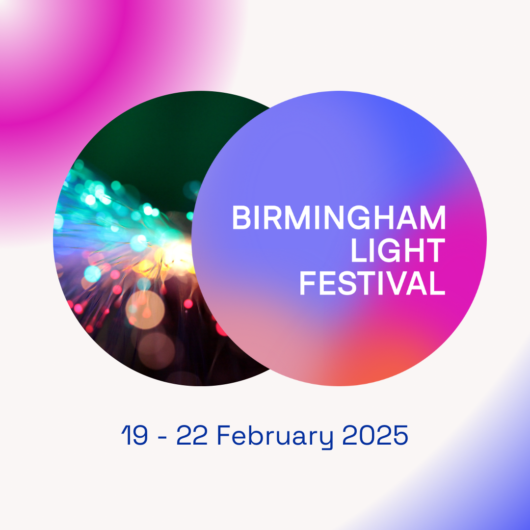 Birmingham Light Festival illuminated artwork by Dual Works
