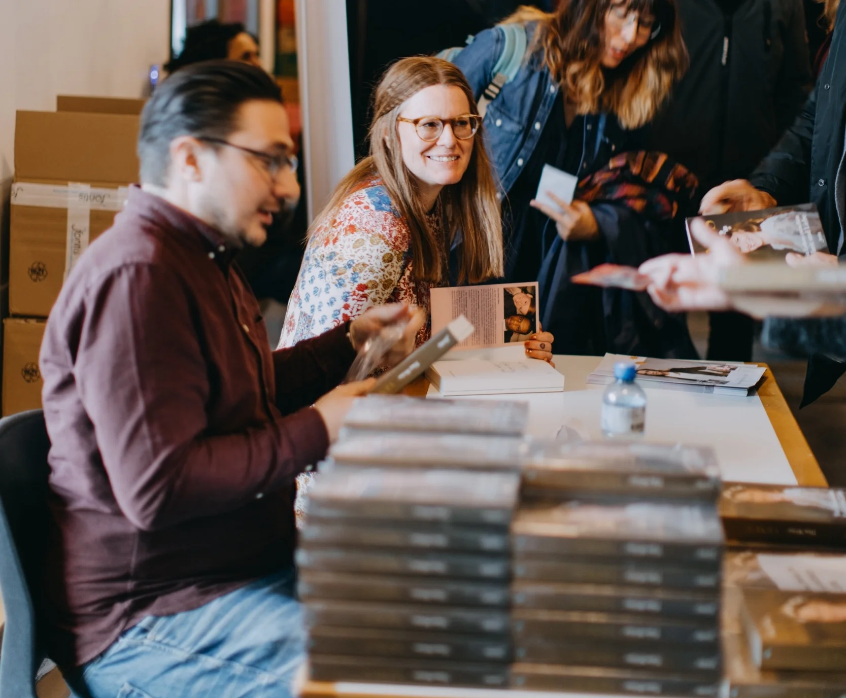 Mit Samuel am Büchertisch GVC Winterthur Dezember 2017