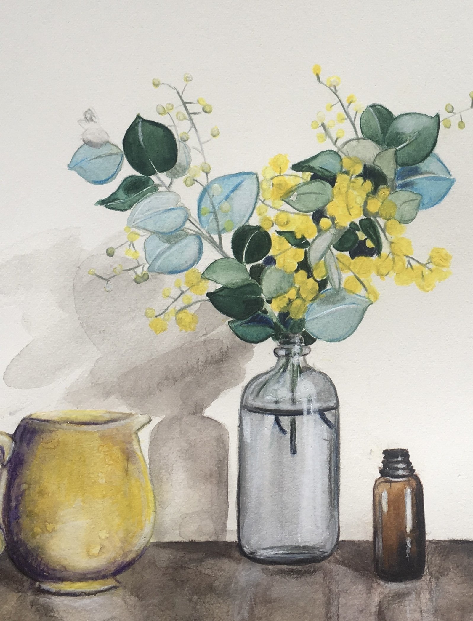 Clarice With Sadler Jug And Wattle 2.jpg