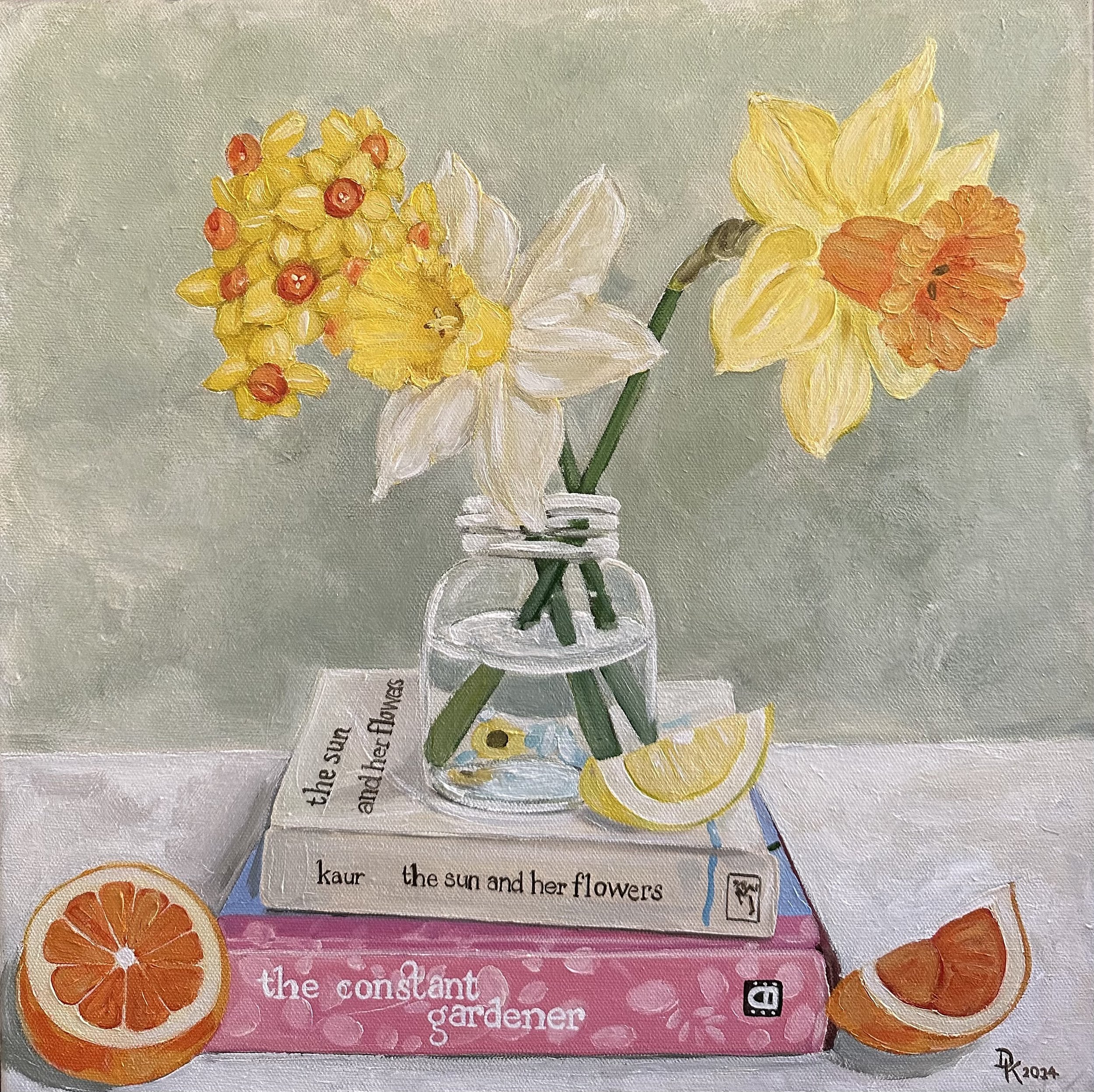 Narcissus With Books