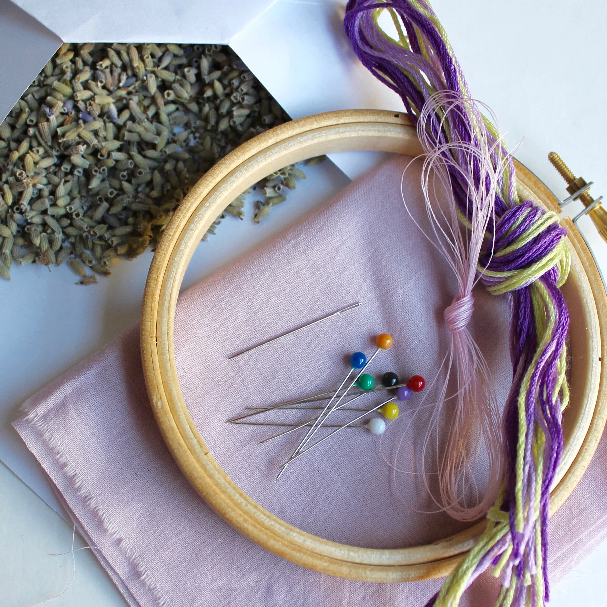 Lavender embroidery kit bundle — Embellished Elephant