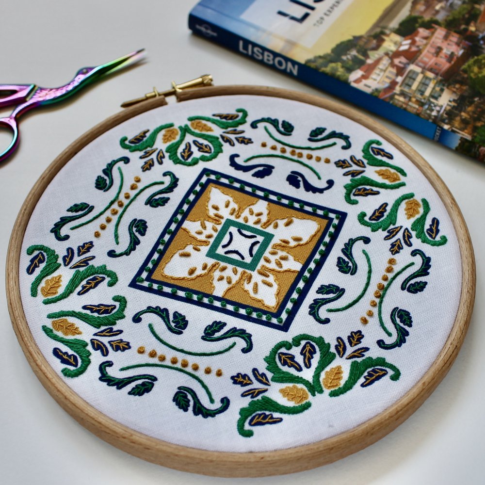 Cross Stitch Kit - Parsley Pattern - Box to Embroider