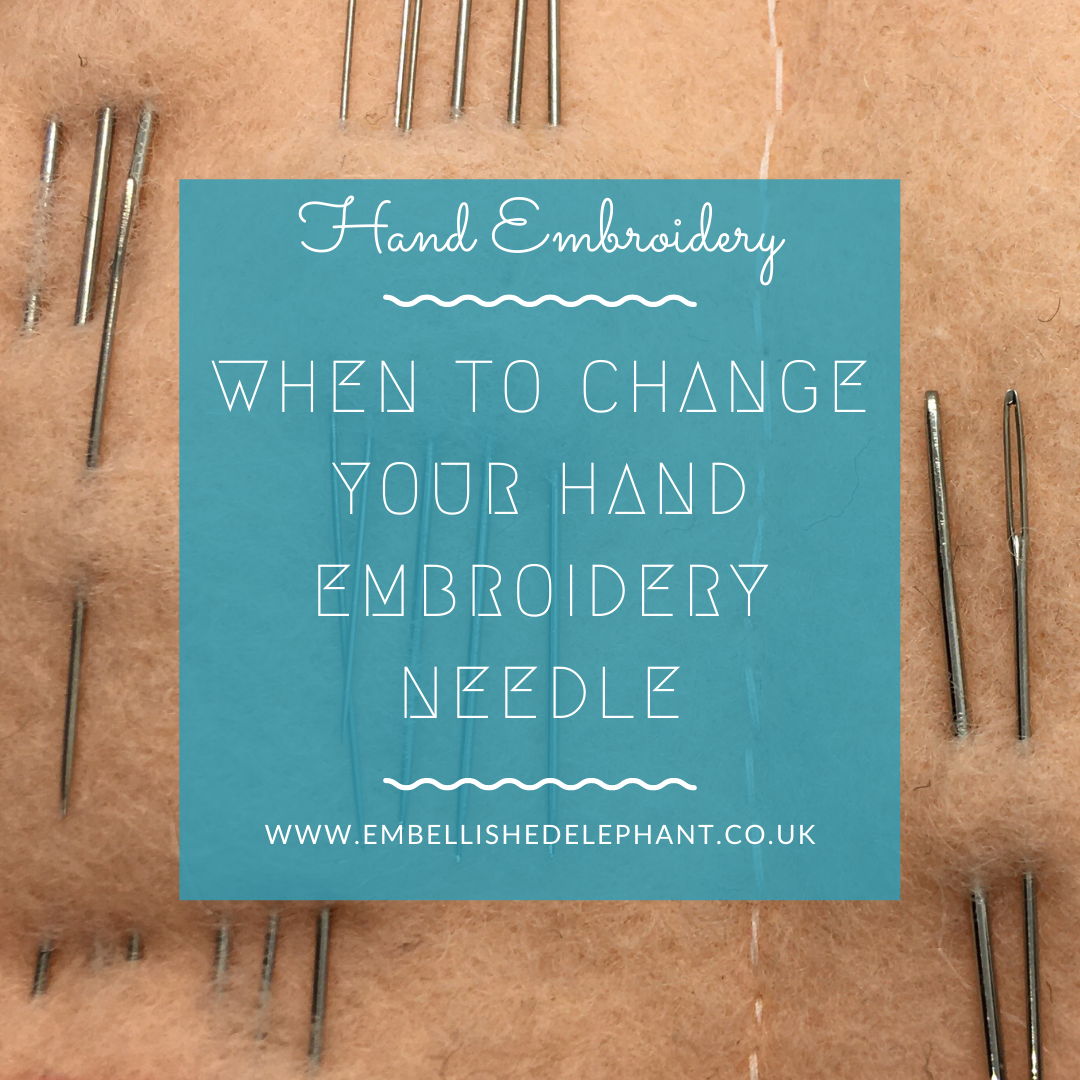 Five needle types you need to know about for hand embroidery