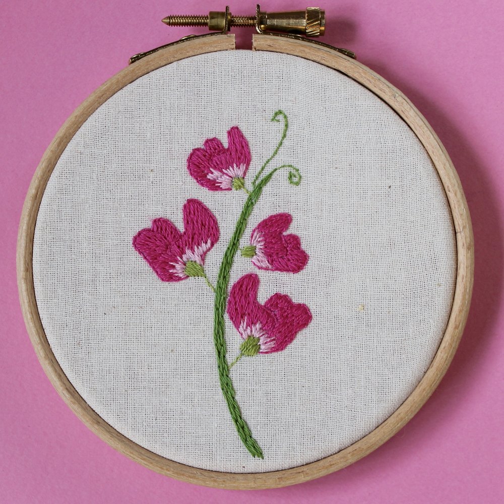 DELICATE ROSE EMBROIDERY KIT