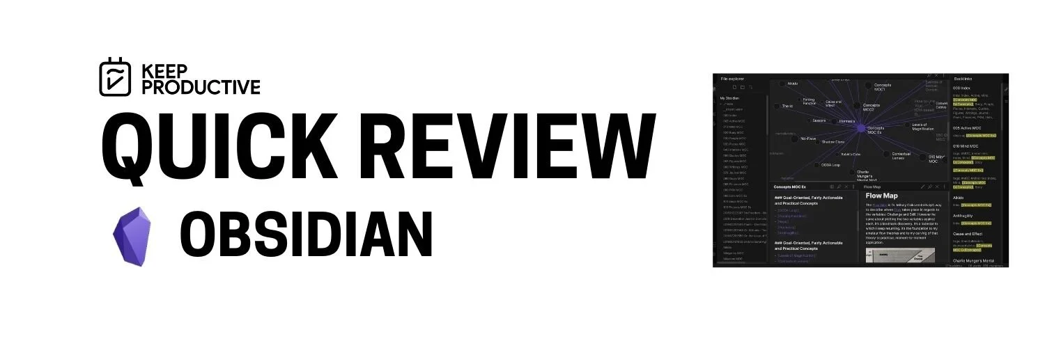 Obsidian: Quick Review