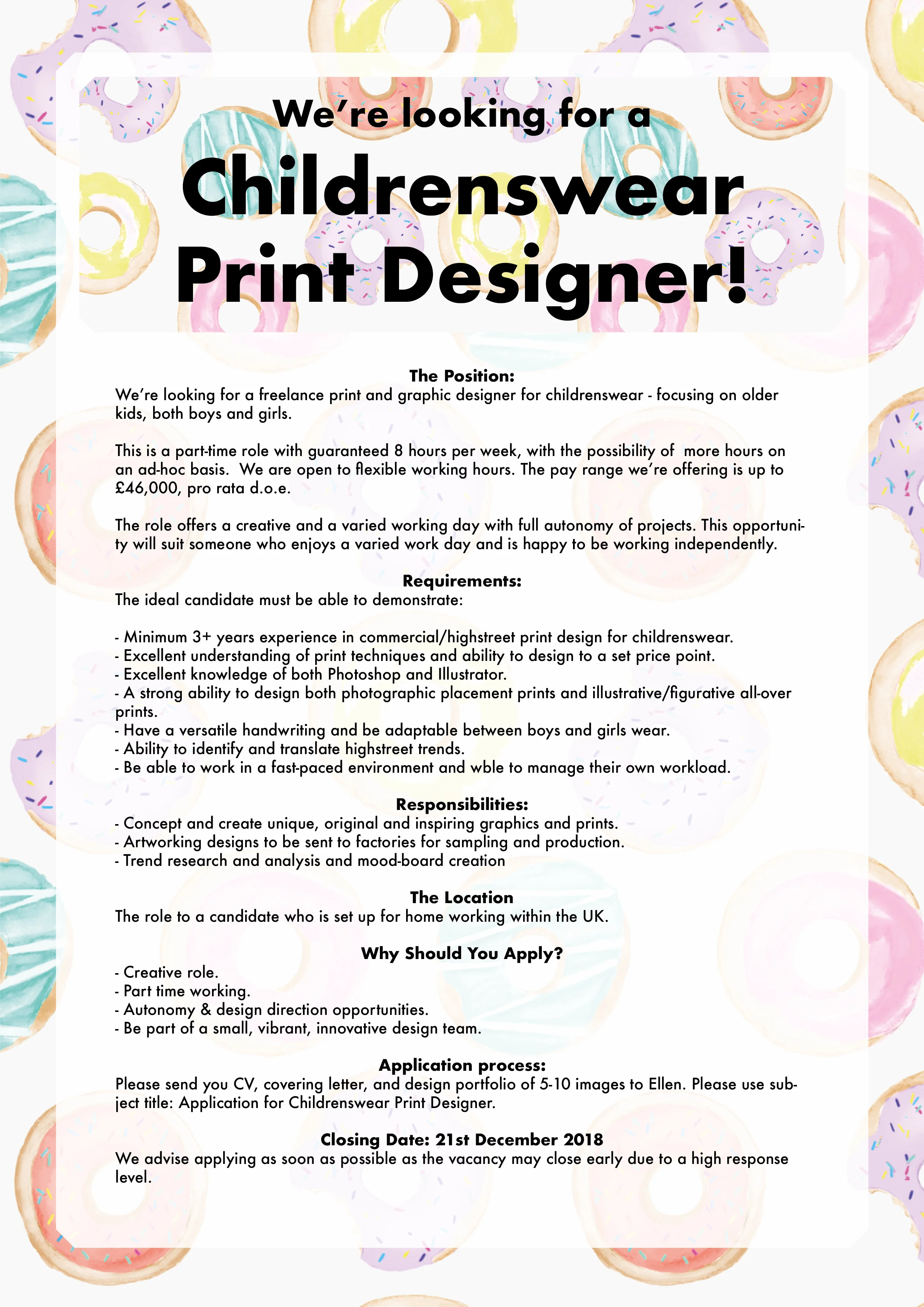 freelance childrenswear designer