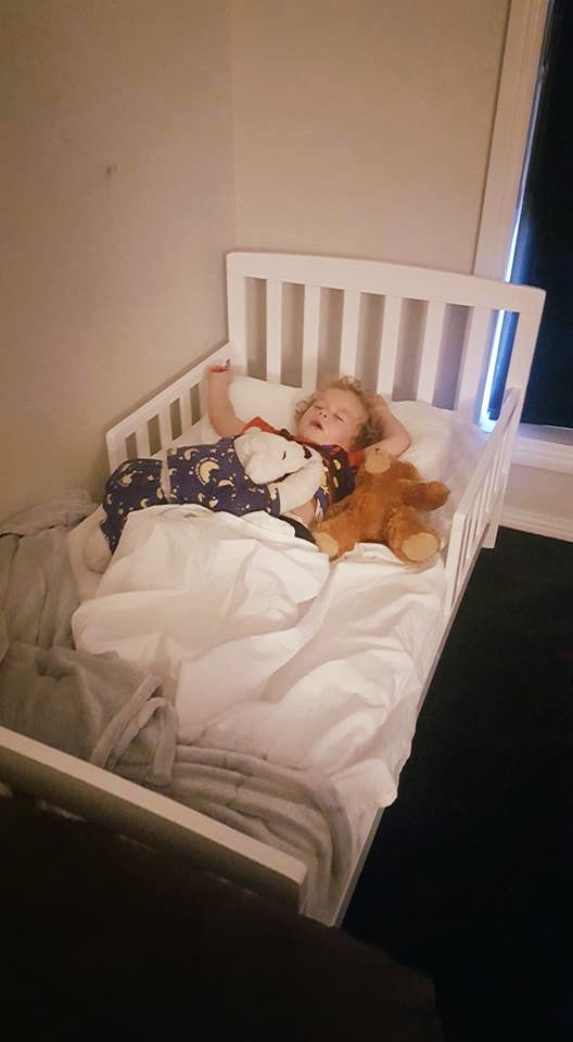 Toddler J with Nigh' Nigh' Sleepy Head 'TED'..jpg