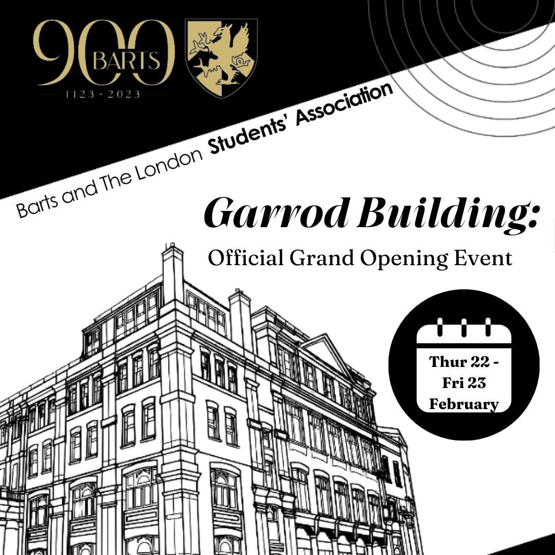 🎉 Exciting News Alert! 🎉 Concluding the &pound;11.4m refurbishment project 💼✨, join us for an evening of celebration as we unveil the new staff-student hub 🏫🎈 and the revamped Barts and The London Student Association space! 🎓 Get ready for guid