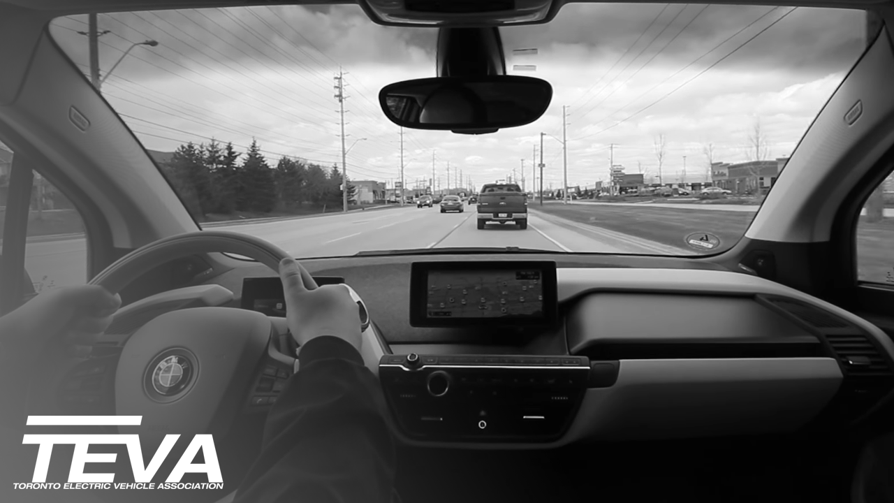 BMW i3 electric car test drive on the highway Part 2