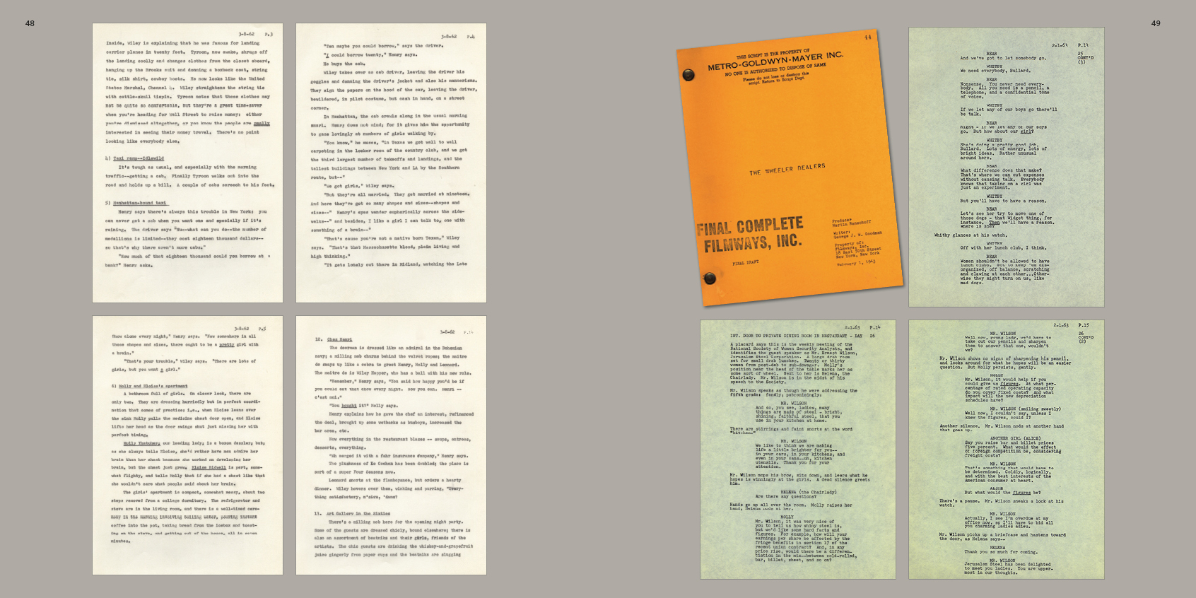 The Wheeler Dealers Press & Scripts