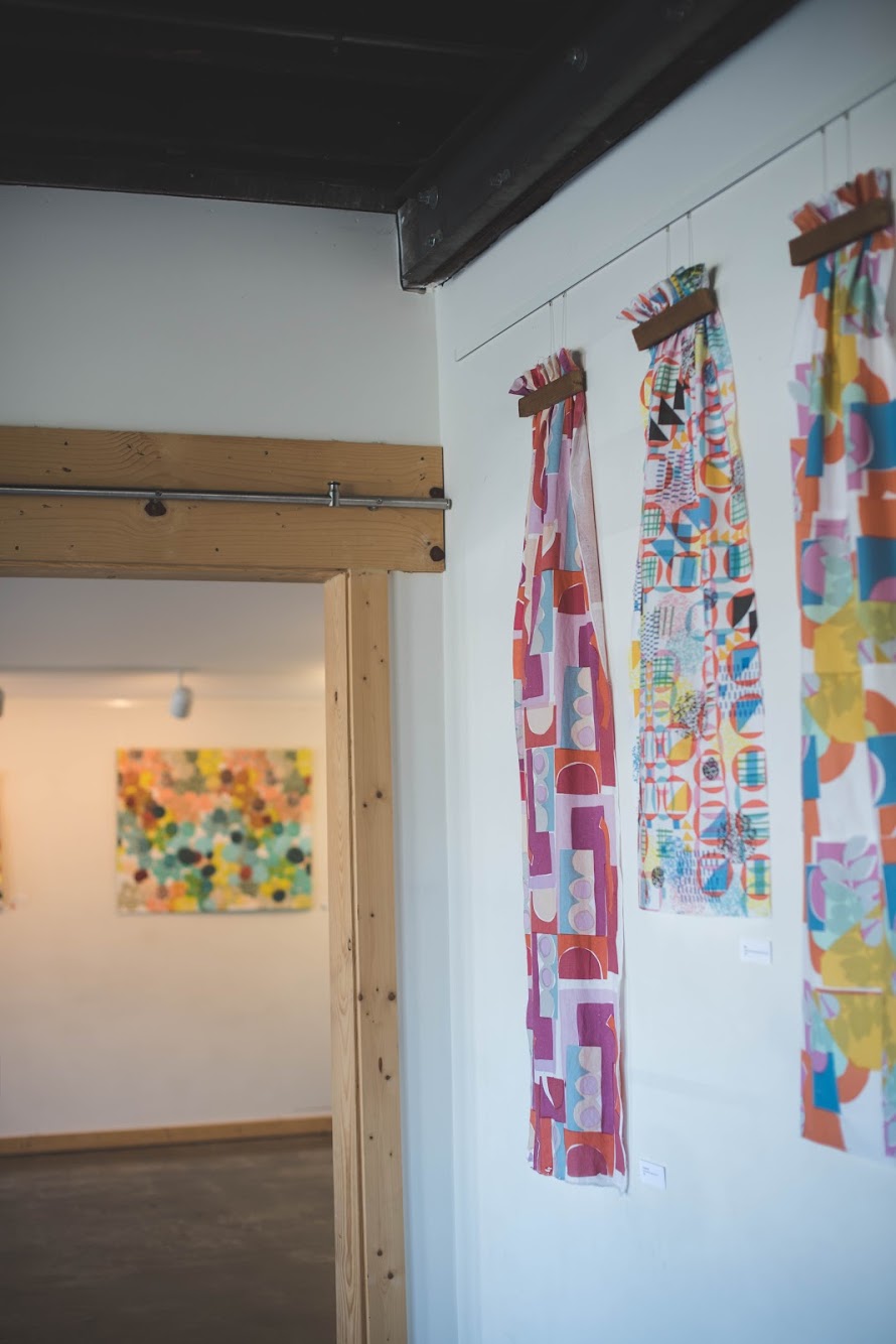 MNE Textiles Screen-printed collages