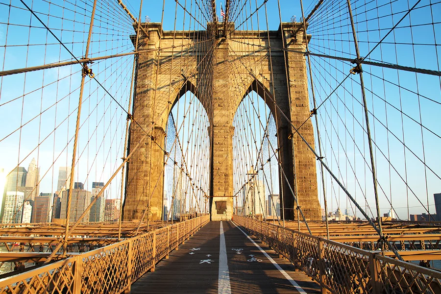 Brooklyn Bridge Arches Photo