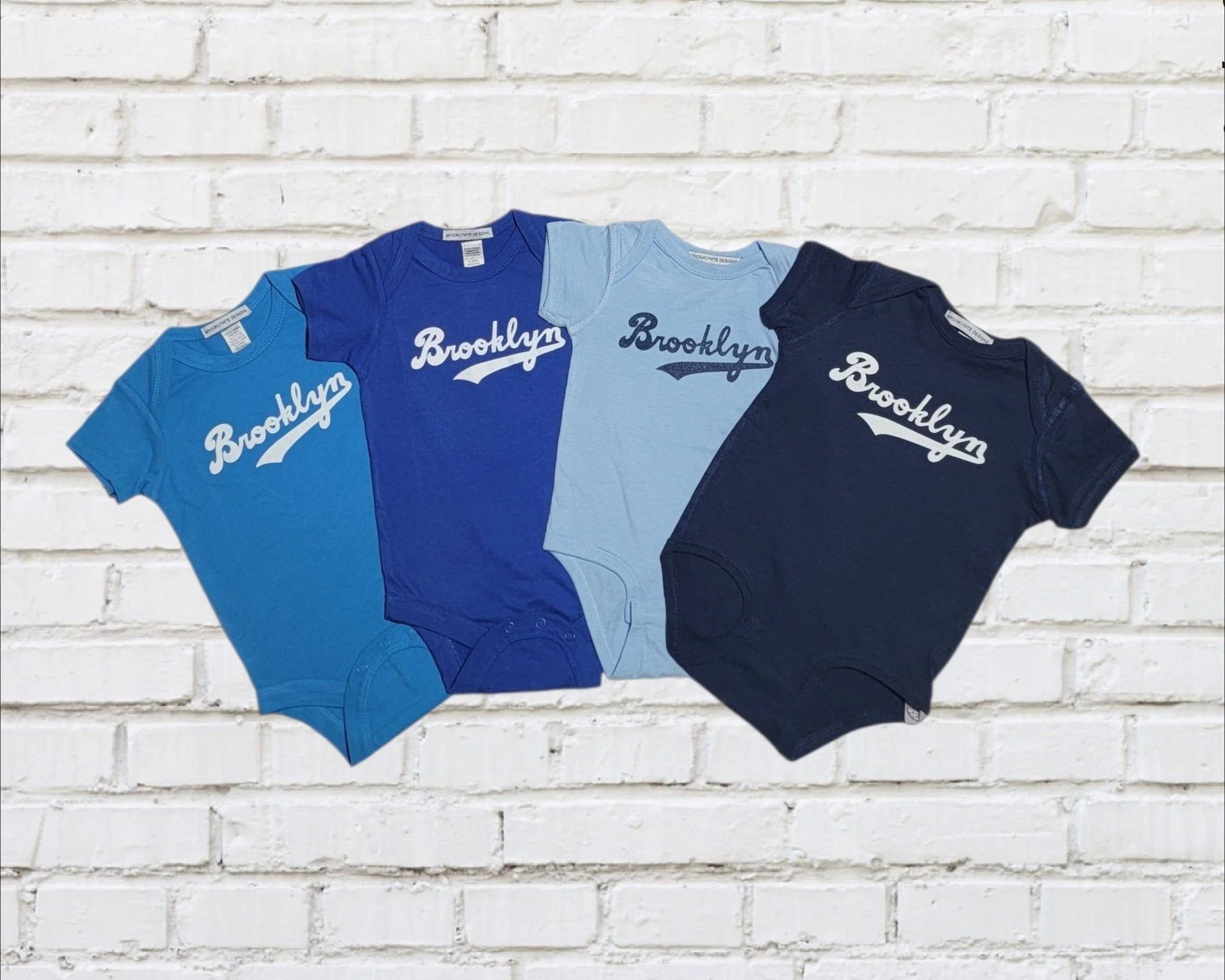 Babies Brooklyn Dodgers Script Bodysuit.