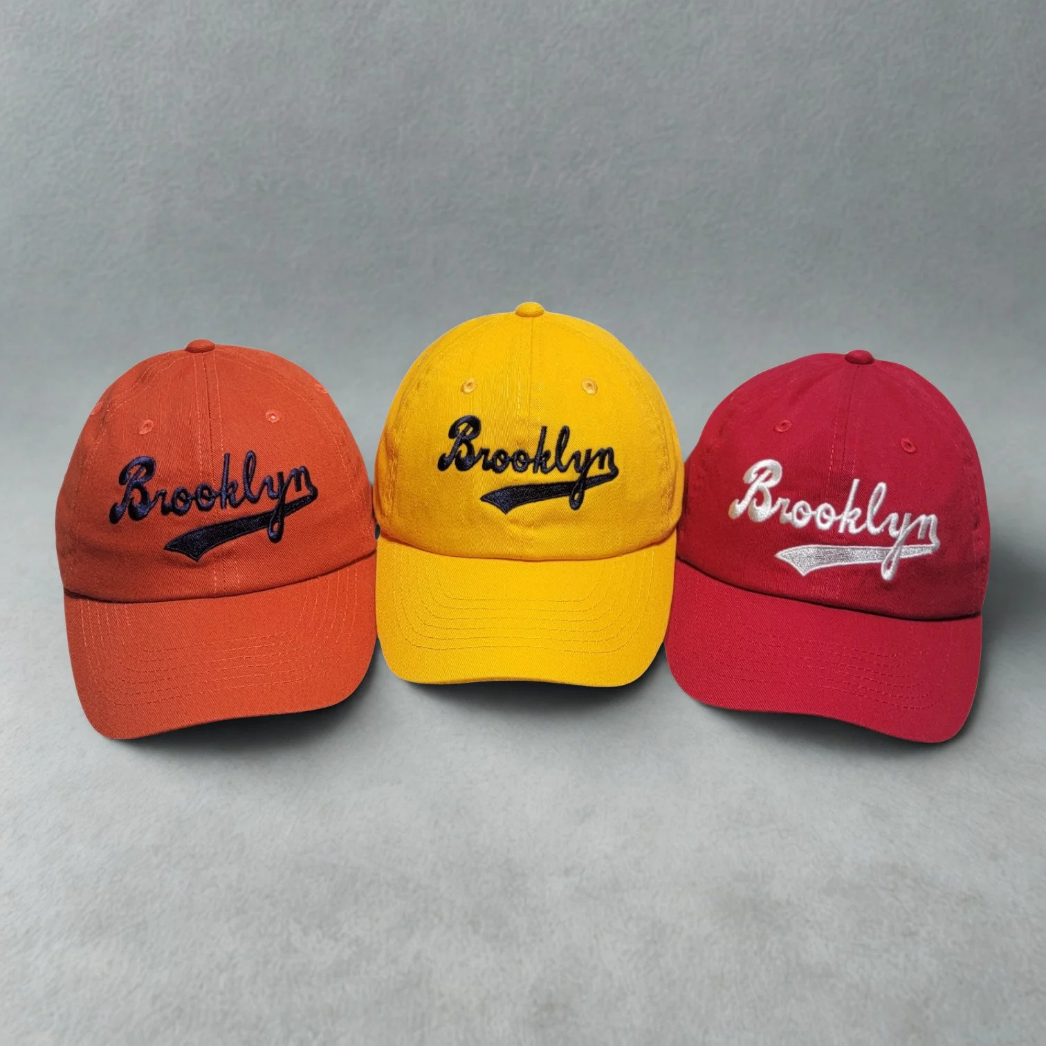 Toddlers Brooklyn Dodgers Script Baseball Hats.