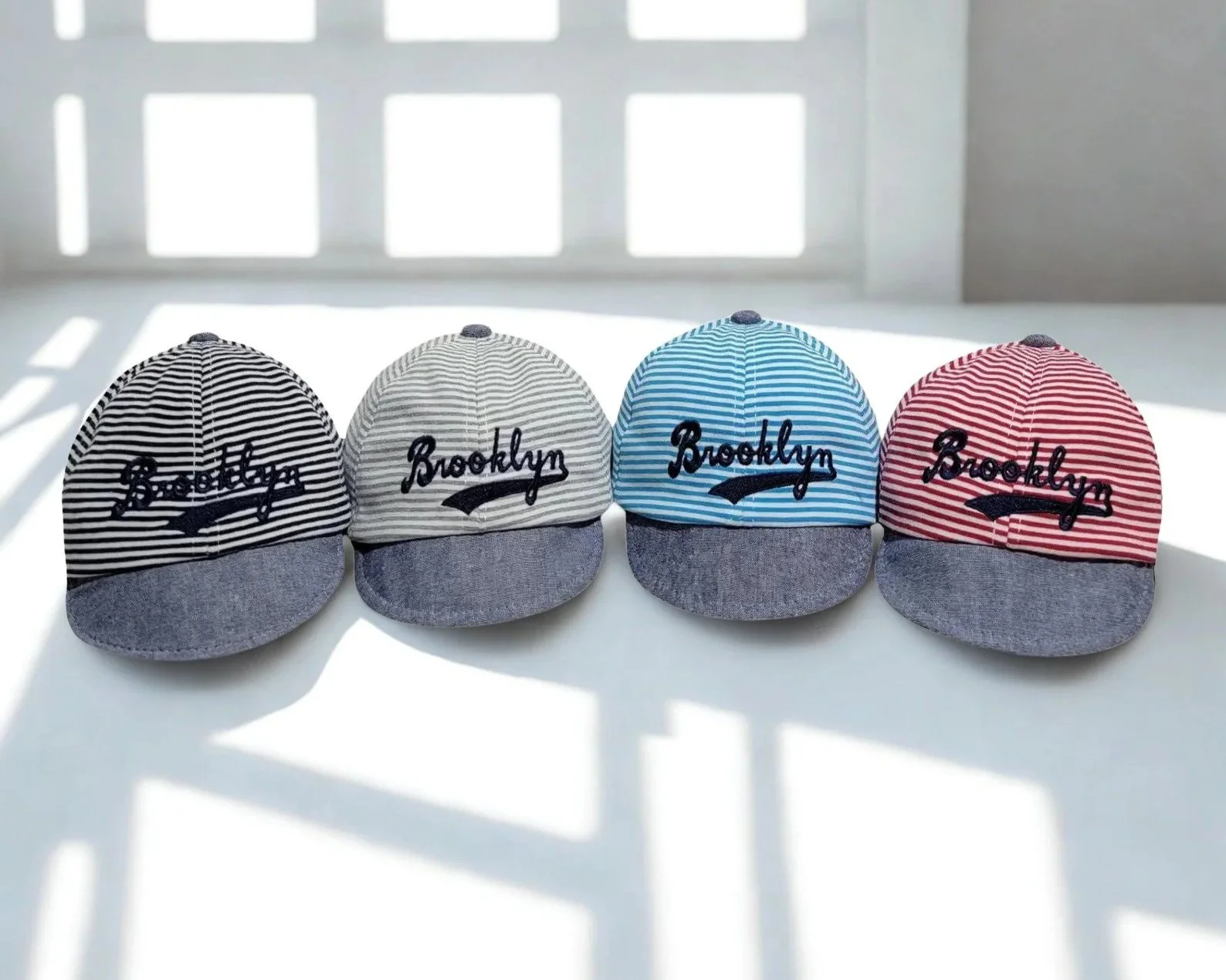 Babies Brooklyn Dodgers Striped Cap.