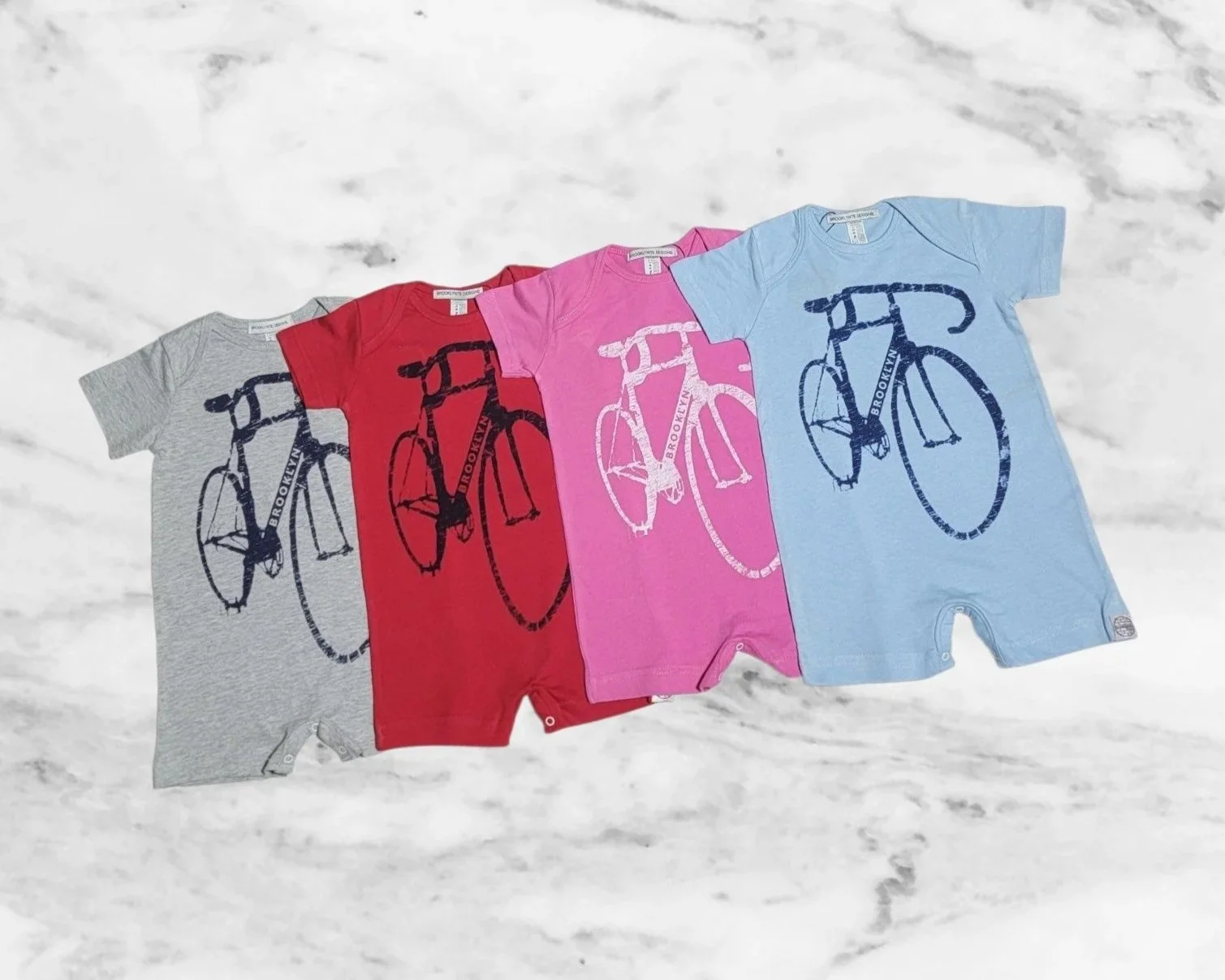 Babies Brooklyn Graffiti Bike Rompers.