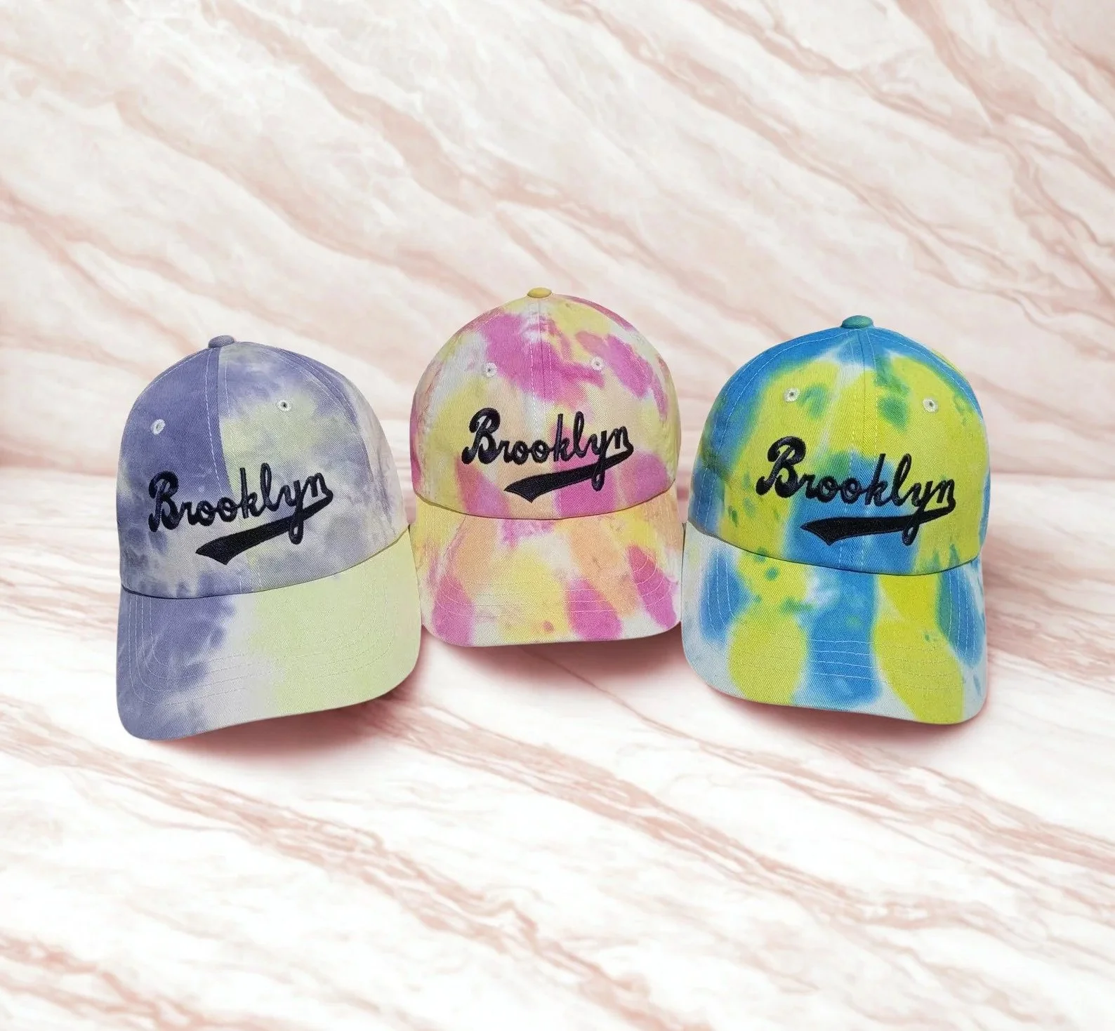Adults Brooklyn Dodgers Baseball Tie-Dyed Cap. Special Edition.